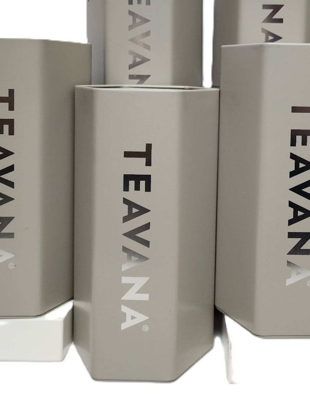 Teavana Special Edition Teavana Stone Gray Honeycomb Tea Tin with Lid NEW